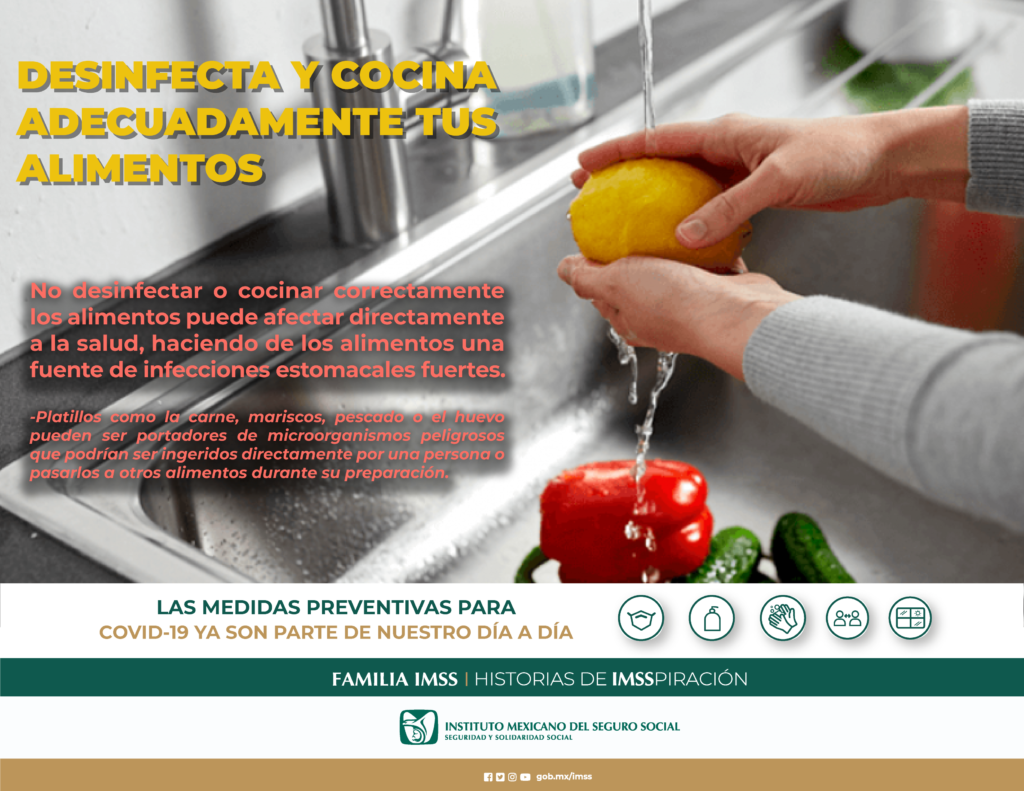 Imss Recomienda Desinfectar Adecuadamente Los Alimentos El Reportero