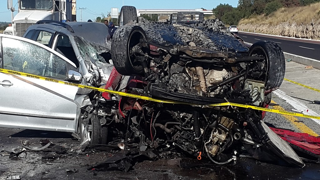 Fue horrible el mortal choque