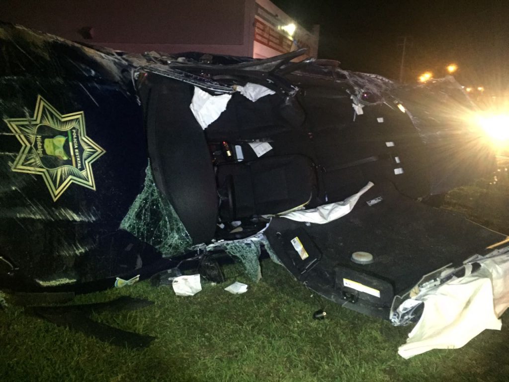 Hicieron ca… cachitos una patrulla