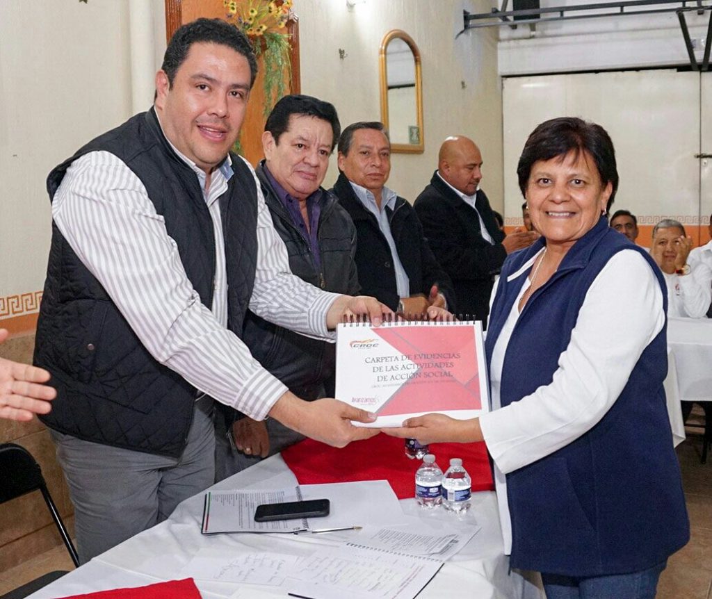 Reconoce Leoncio Pineda Godos el trabajo y convicción de la CROC