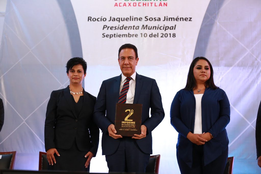 Omar Fayad en el informe Acaxochitlán