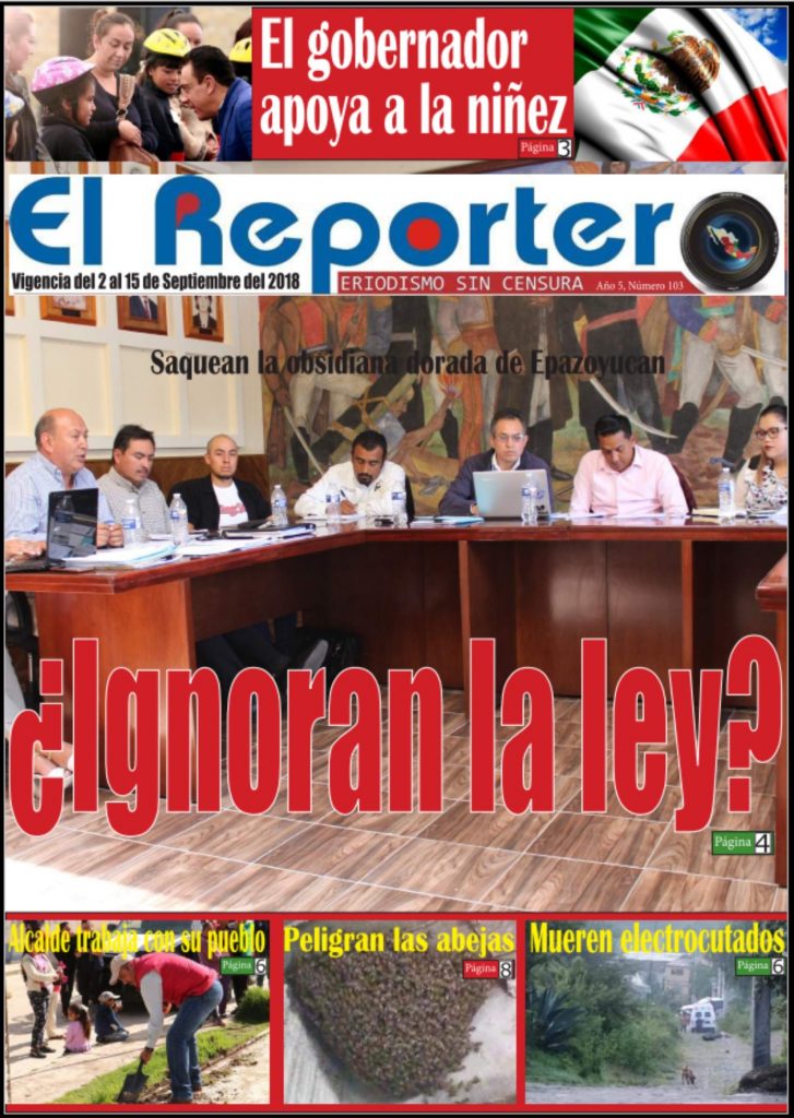 EL REPORTERO llegamos a la edición impresa número 103