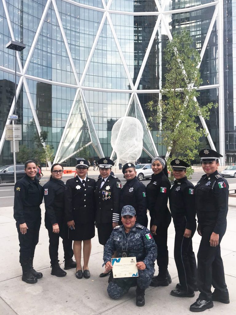 Titular de Unidad Policial de la SSPH participa en conferencia internacional en Canadá
