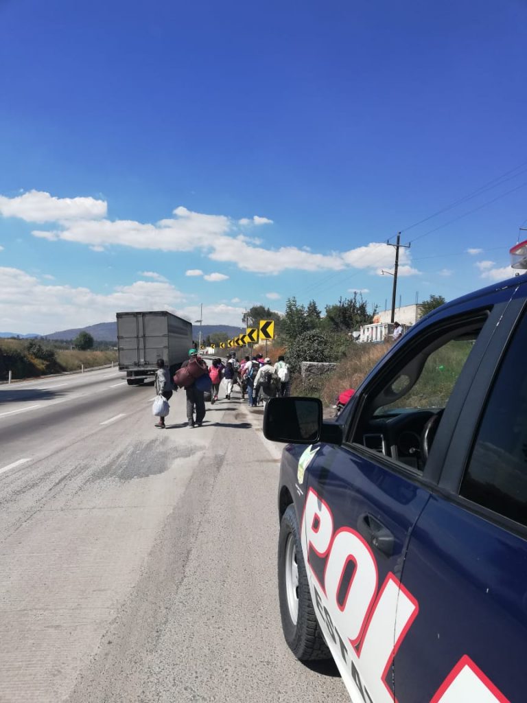 Acompañamiento a migrantes en su paso por Hidalgo