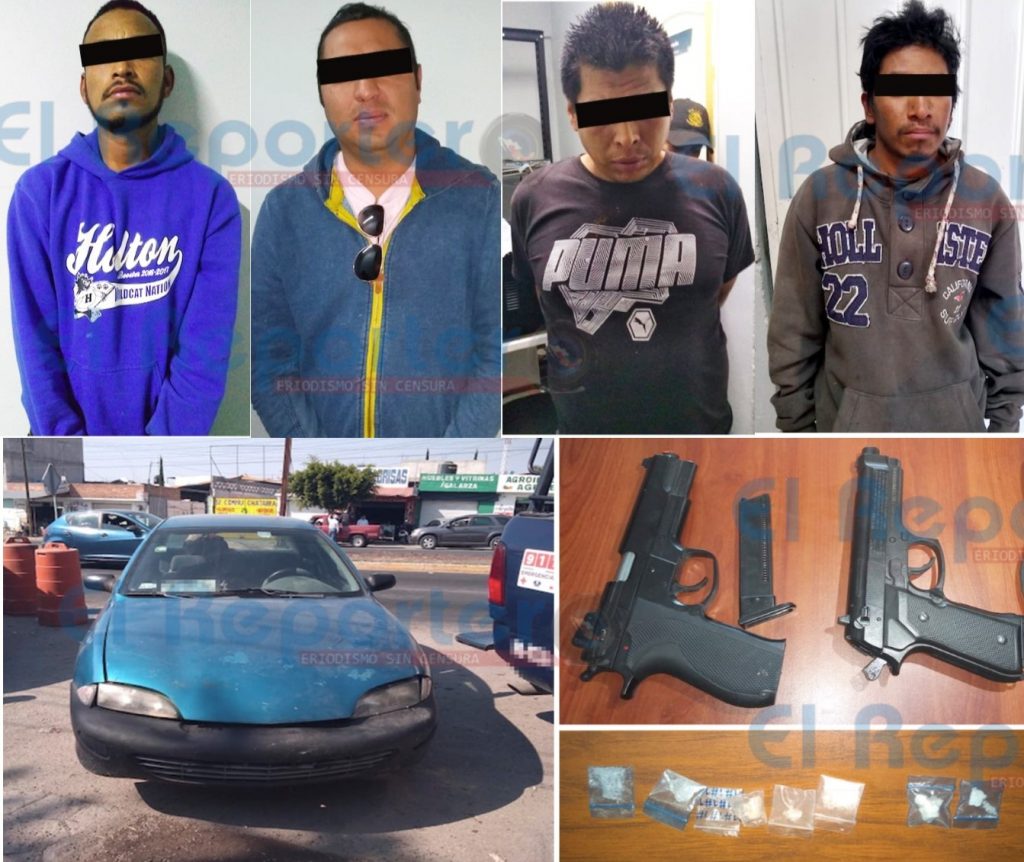 Sorprendidos con armas y droga