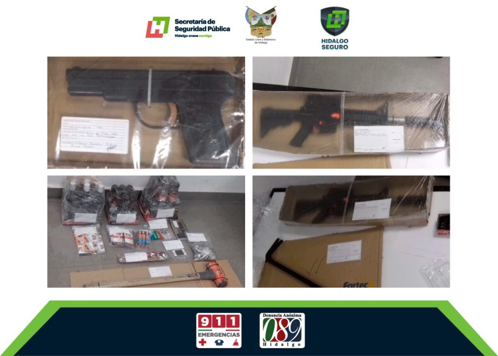 Asegura SSPH a tres individuos tras robo a comercio en Pachuca