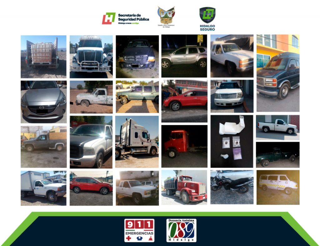 Recuperan vehículos robados