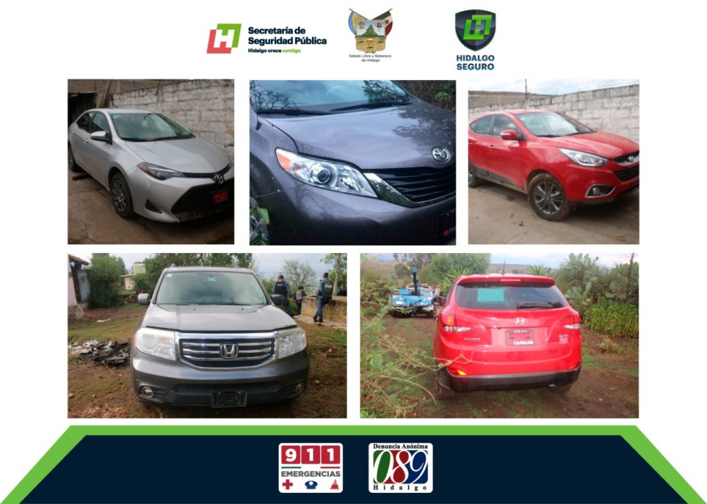 Recuperan vehículos robados