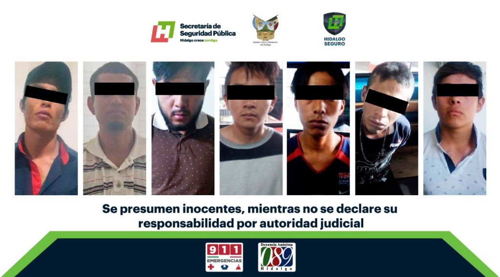 Detienen a 8 personas
