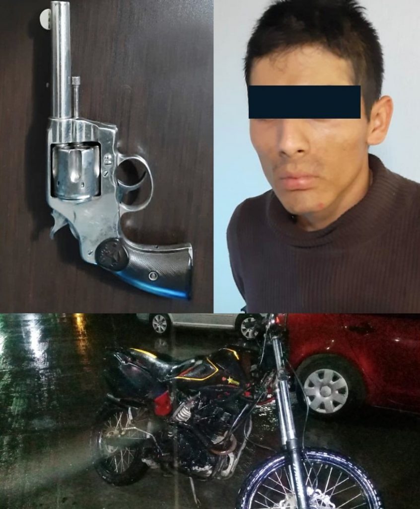 Baleo a la chota y lo enjaularon