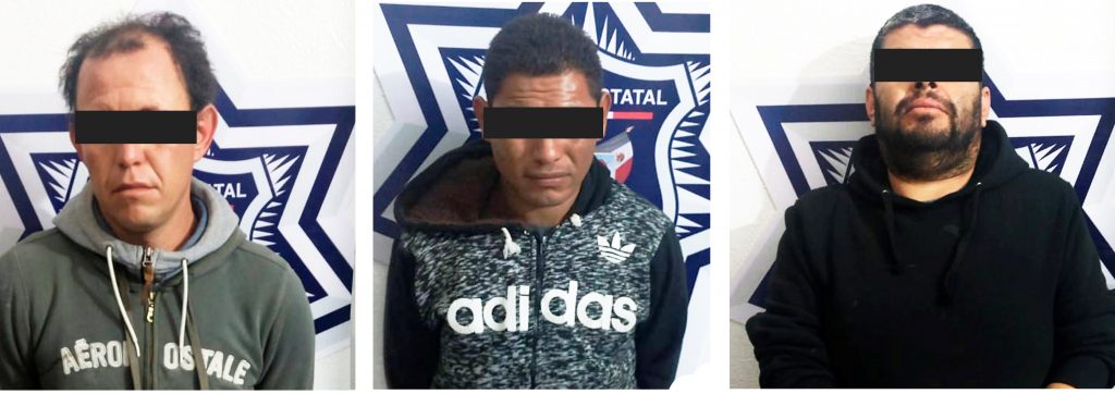 Tras las rejas tres ratas de dos patas