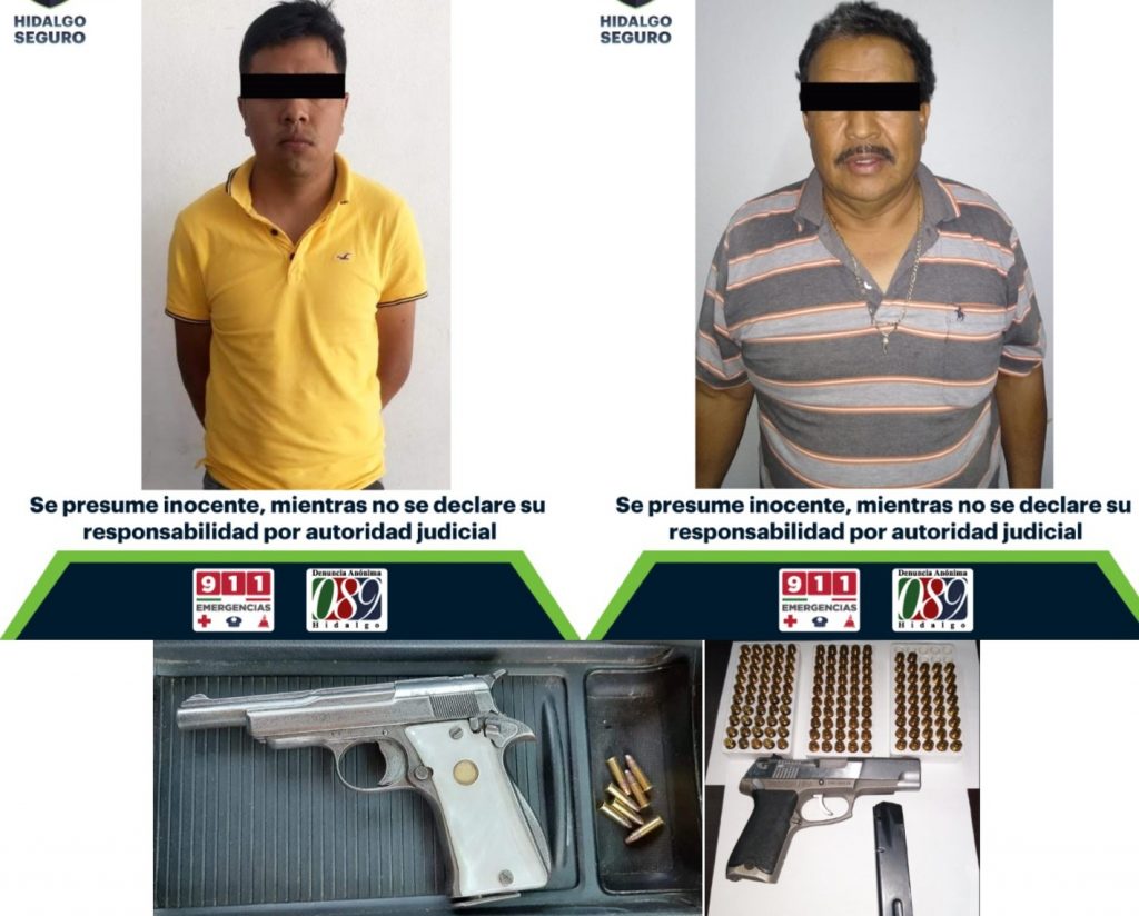 Capturan a dos individuos armados