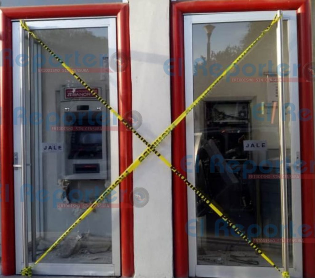 Hampones intentaron hurtar dos cajeros de Banorte