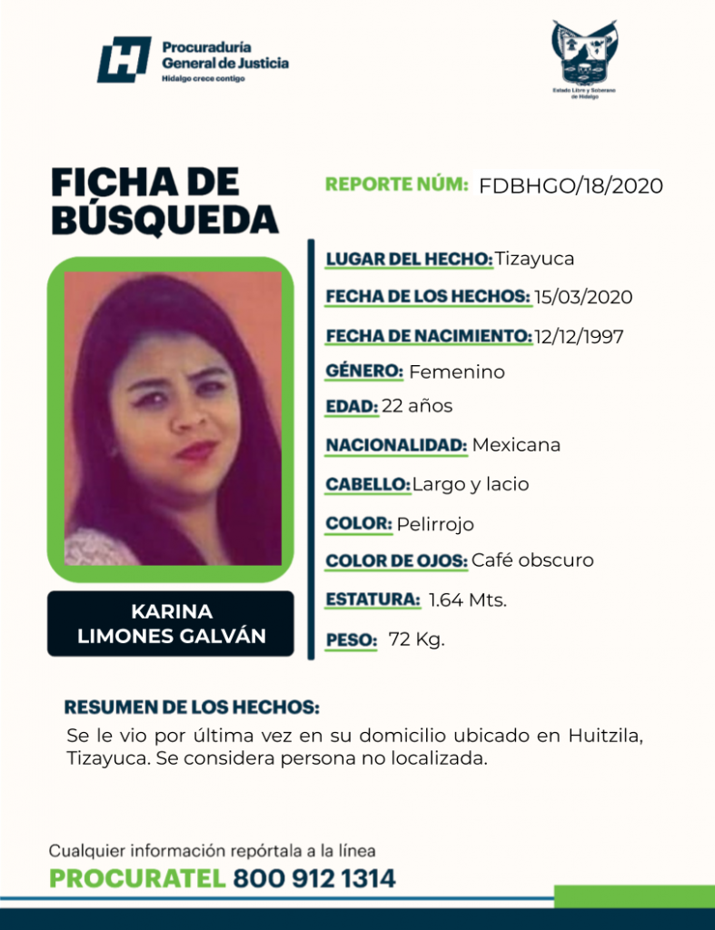 Encuentran muerta a Karina Limones