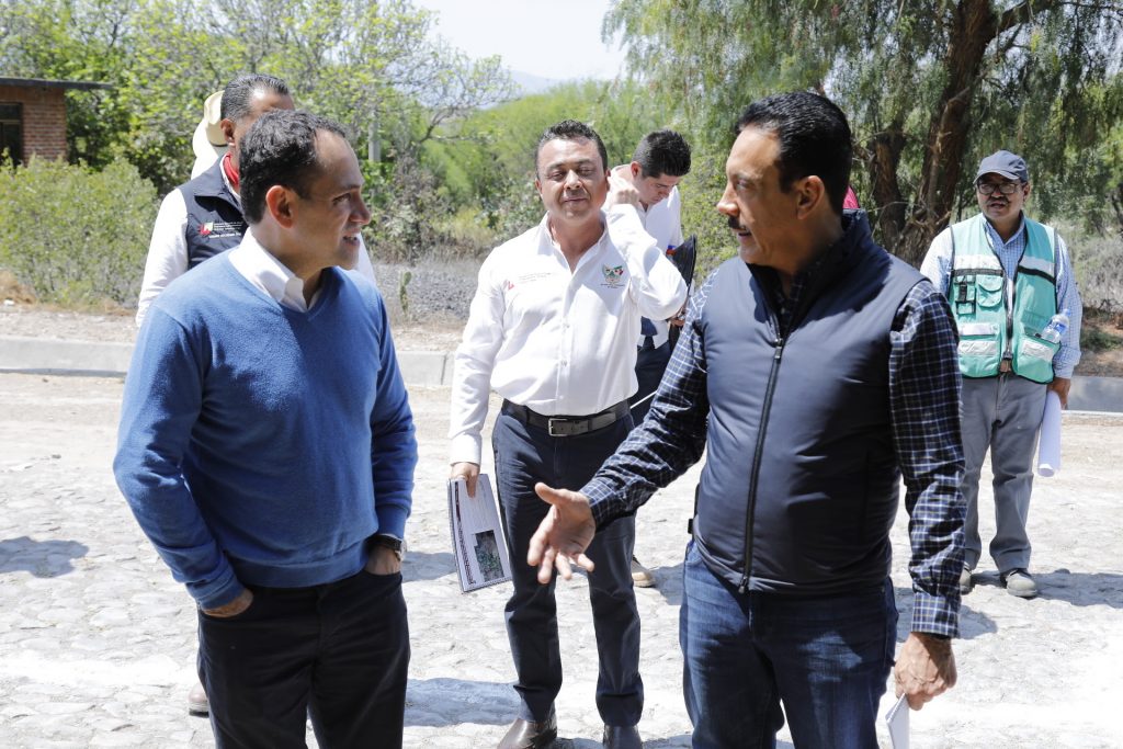 Supervisan avance de obras en el Valle del Mezquital