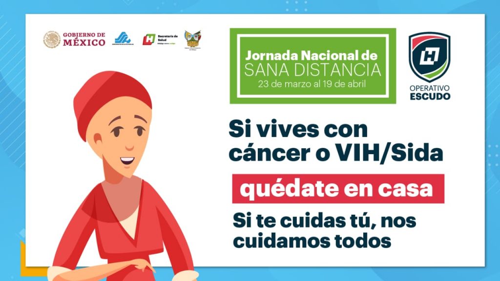 La sana distancia, factor clave para reducir riesgos de contagio de COVID 19 en pacientes con cáncer