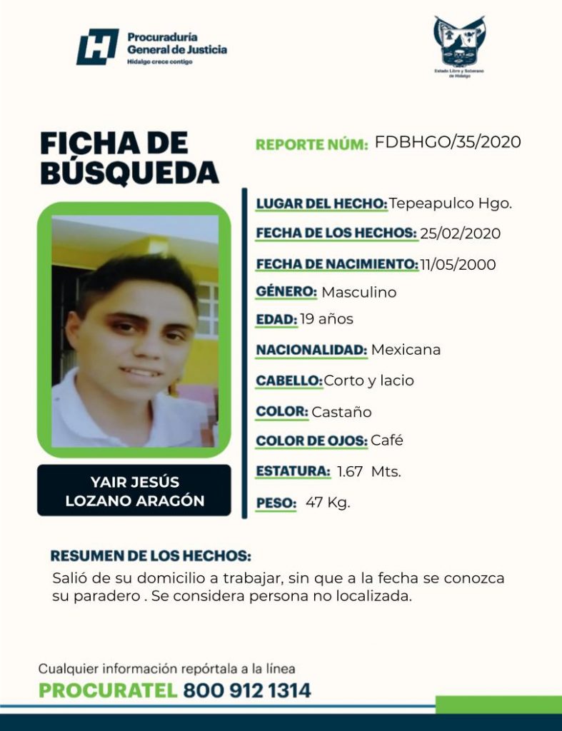 Apoyemos para que regrese a su hogar