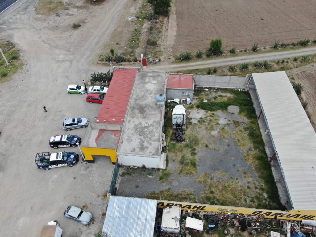 Aseguran guarida de ladrones de tractocamiones