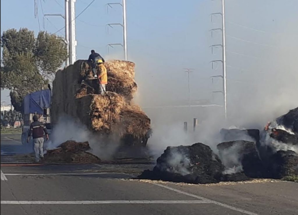 Doble susto en carretera federal