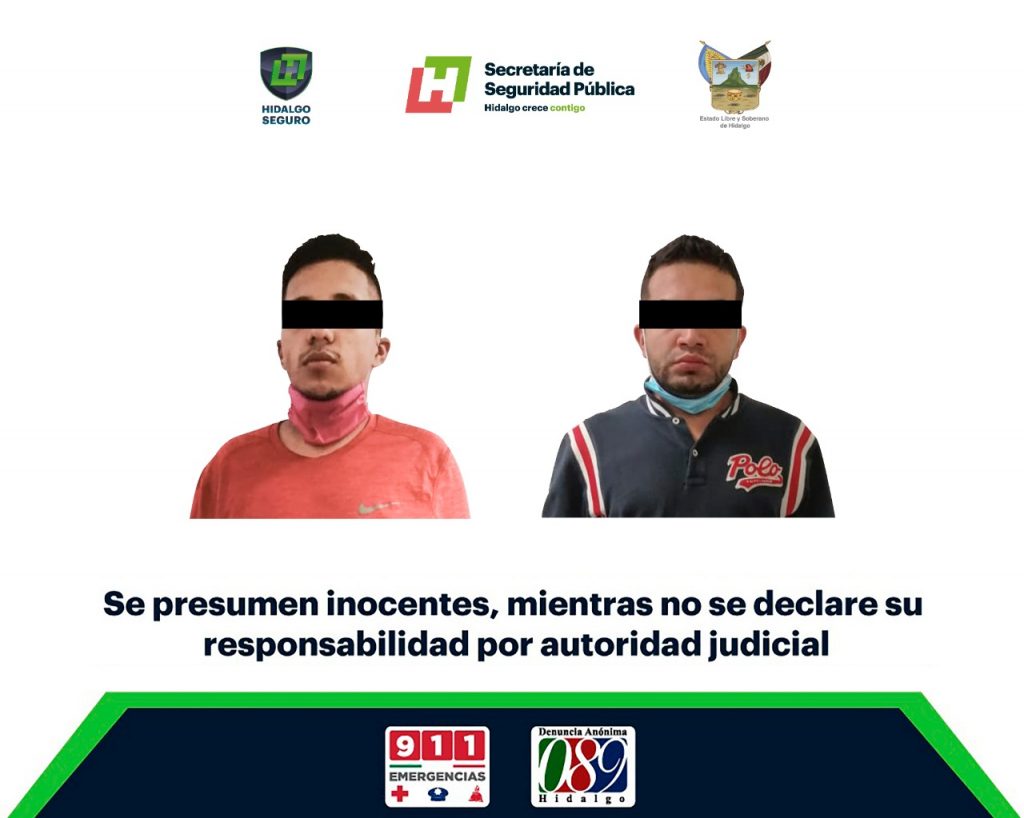 Detienen a sujetos por robar comercios