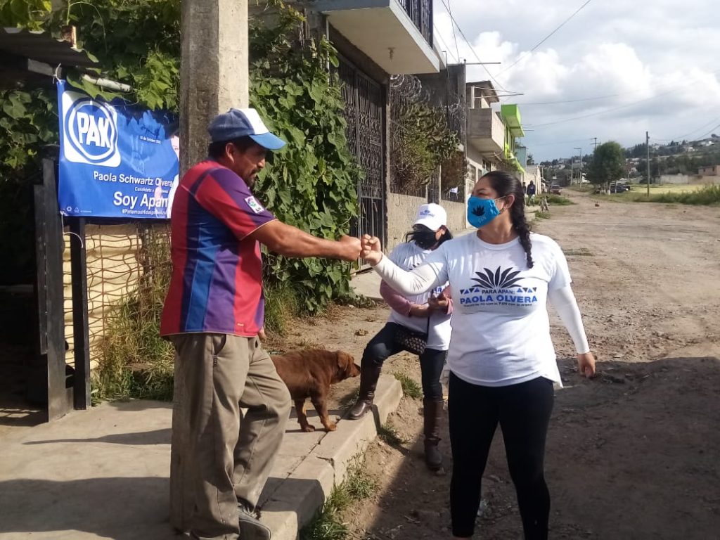 Paola Olvera confía en ganar la alcaldía de Apan