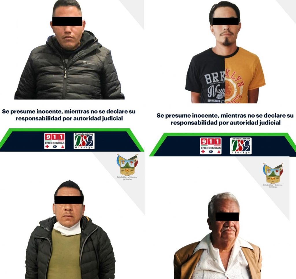 Detenidos cuatro hombres armados en varios puntos de Hidalgo