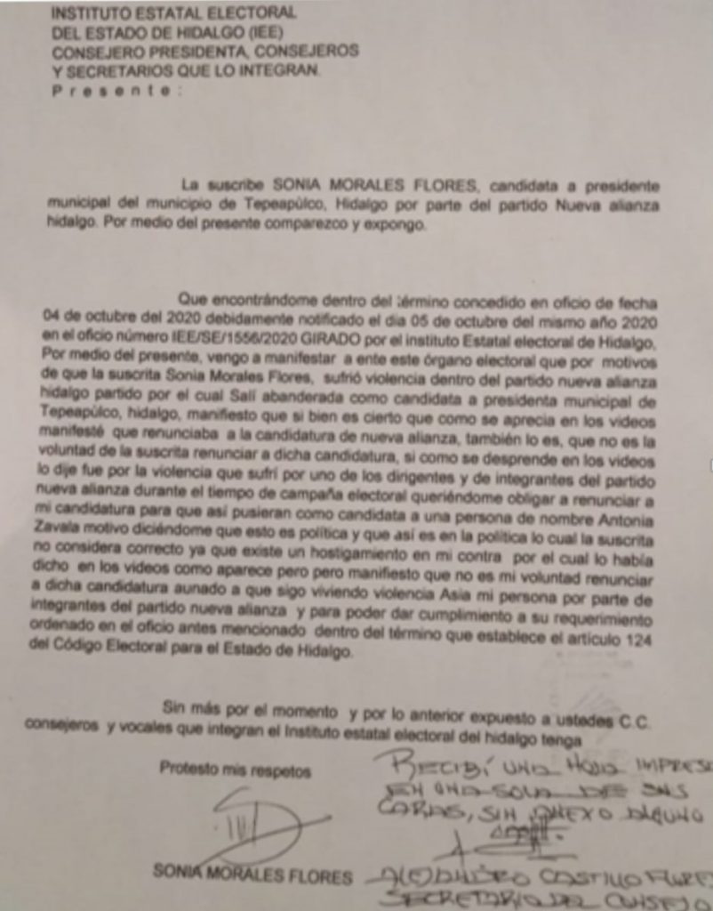 Conferencia de prensa de Nueva Alianza