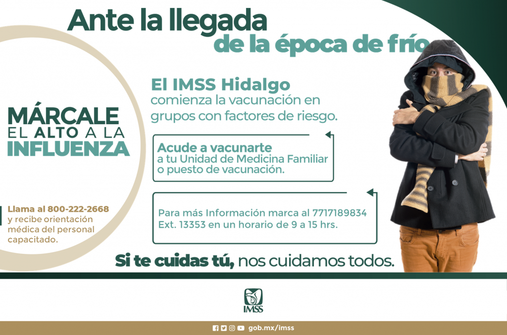 Personas vulnerables deben protegerse de influenza estacional