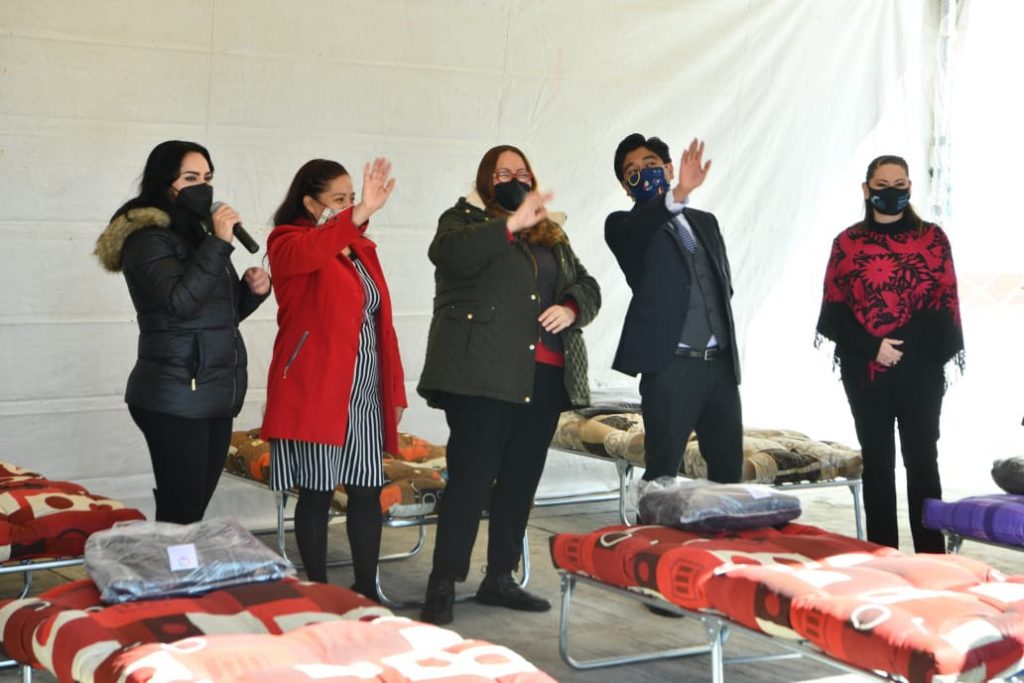 Refugio emergente Techo Invernal en Pachuca