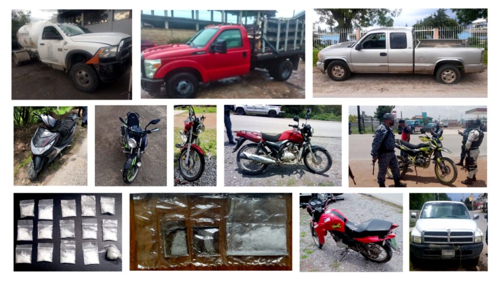 Policía Estatal recupera una docena de vehículos con reporte de robo