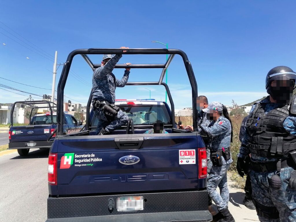 Presuntos delincuentes capturados por la Policía Estatal
