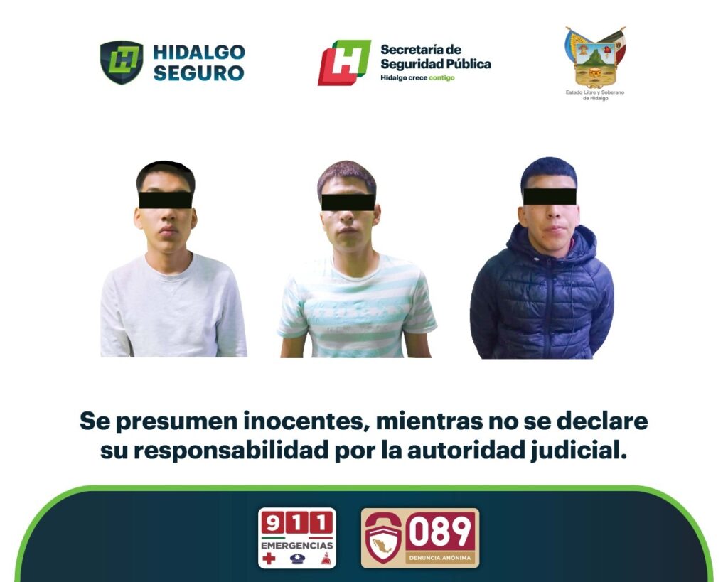 Capturan a tres presuntos asesinos