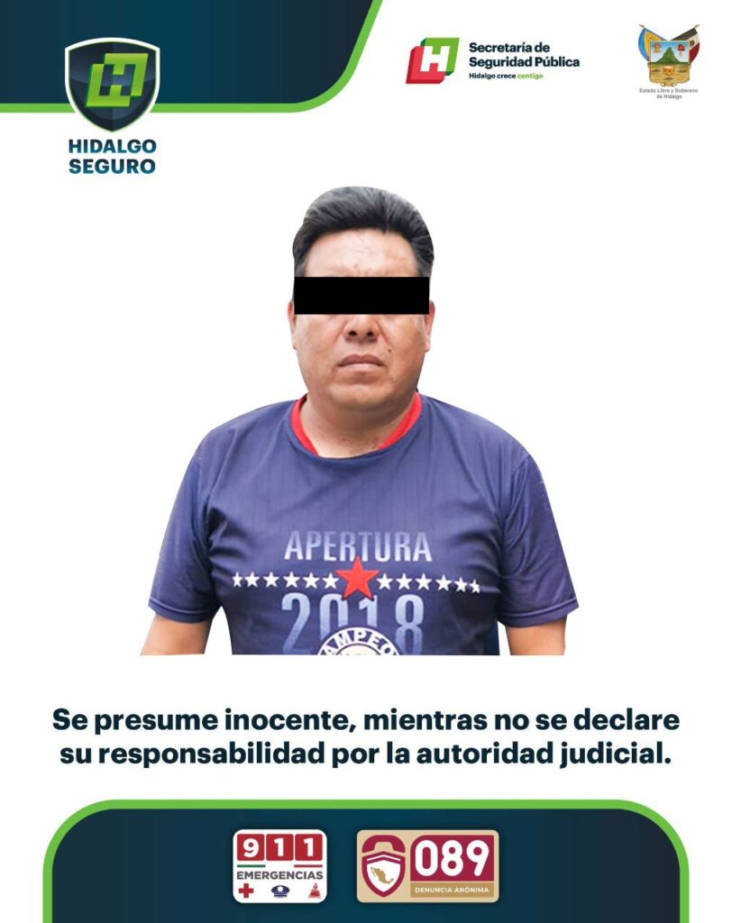 Hombre relacionado con delitos en materia de hidrocarburos