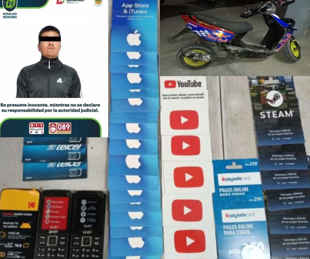 Capturado con probable droga y objetos reportados tras presunto asalto