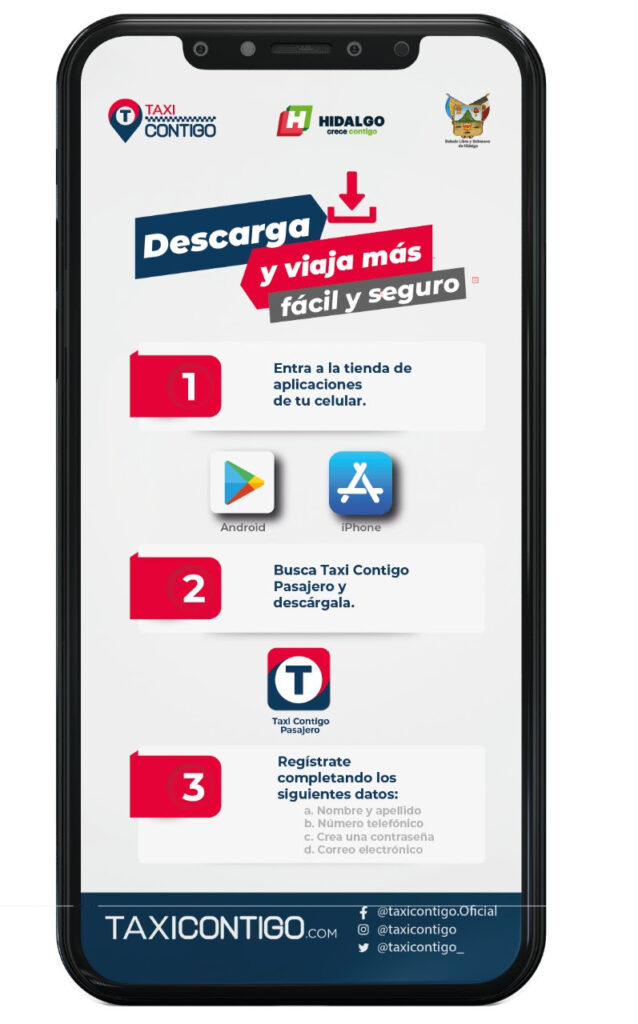 A disposición de los usuarios la app Taxi Contigo Pasajero