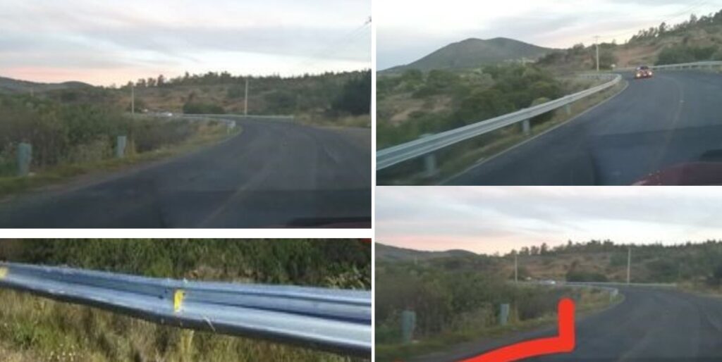 Impunemente roban las barras de contención de carretera Estatal