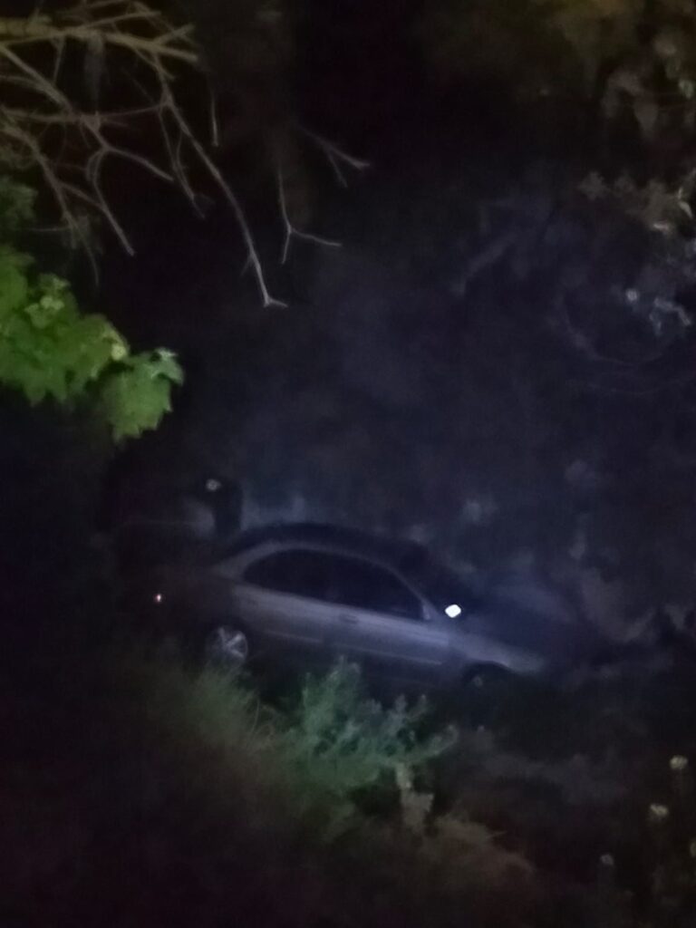 Automovilista cayó al barranco