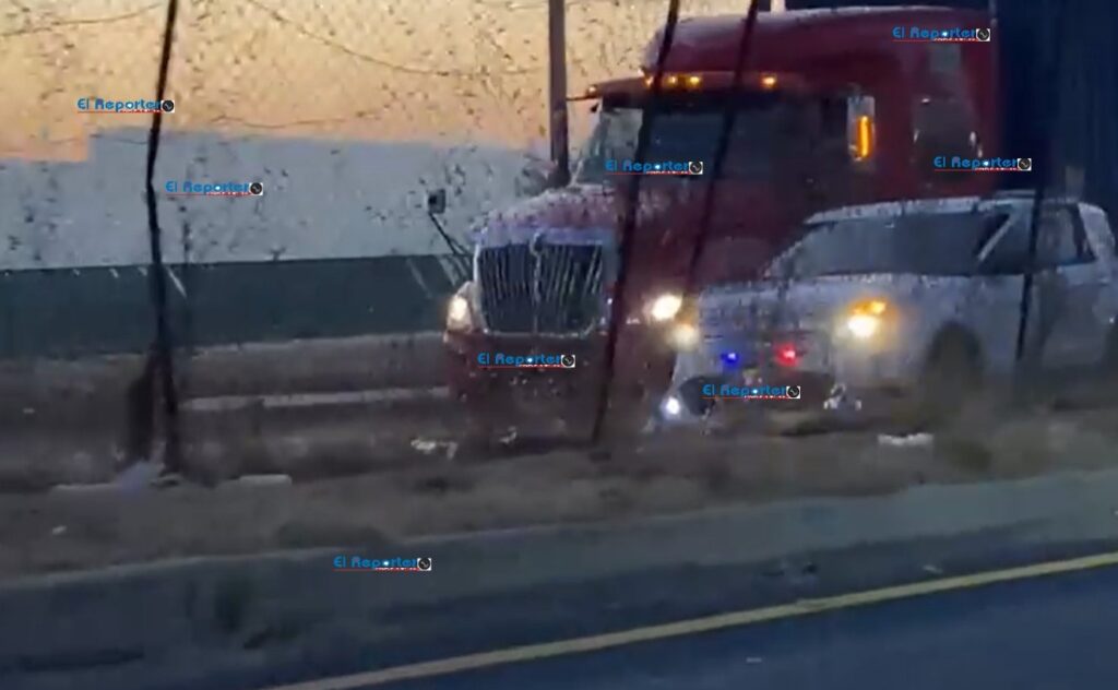 Policías y ladrones causaron accidente a un trailero