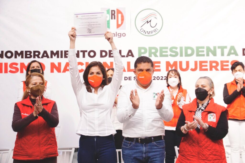 Montcerrat Hernández Pérez nueva presidenta del ONMPRI Hidalgo