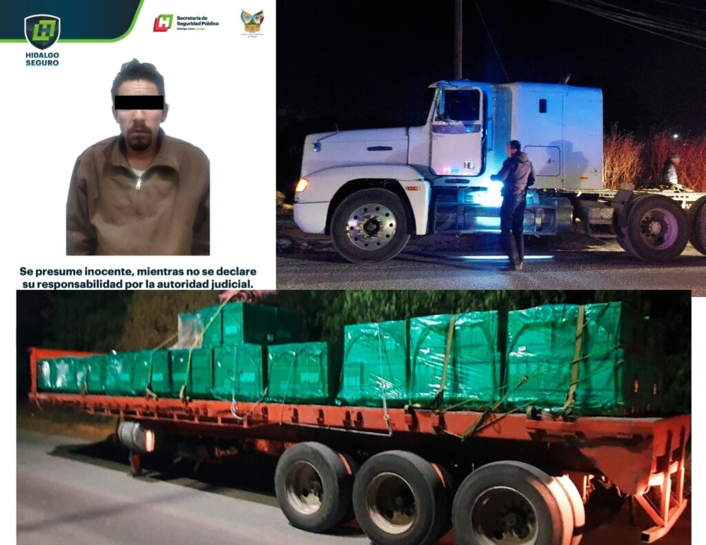 Cayó un ladrón con tráiler robado y cargado de azulejo