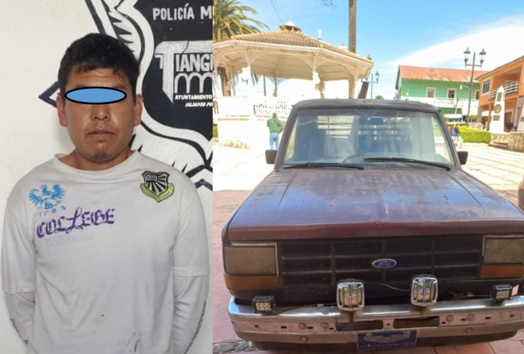 Ladrón de carros detenido en plena huida