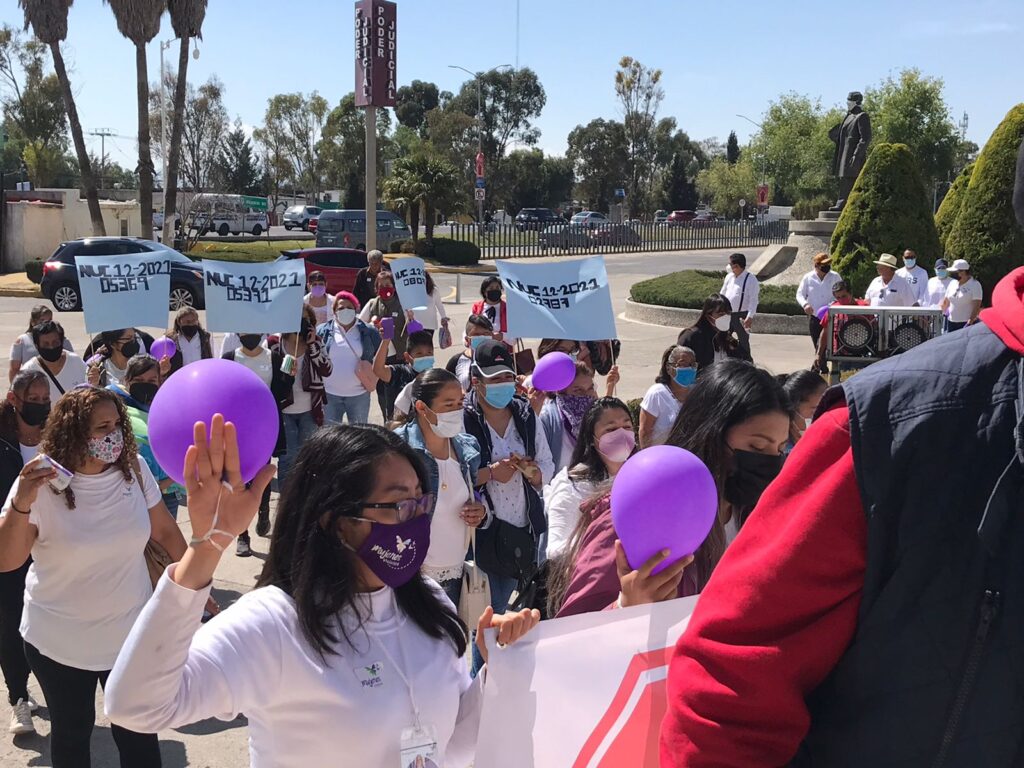 Mujeres violentas se manifestaron para exigir mejore la impartición de justicia