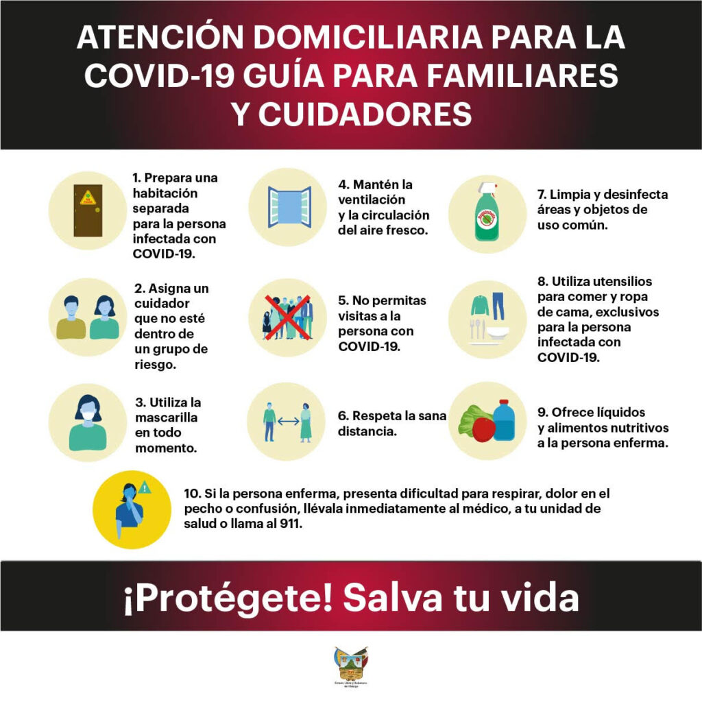 ¿Qué hacer si hay un paciente de COVID en casa?