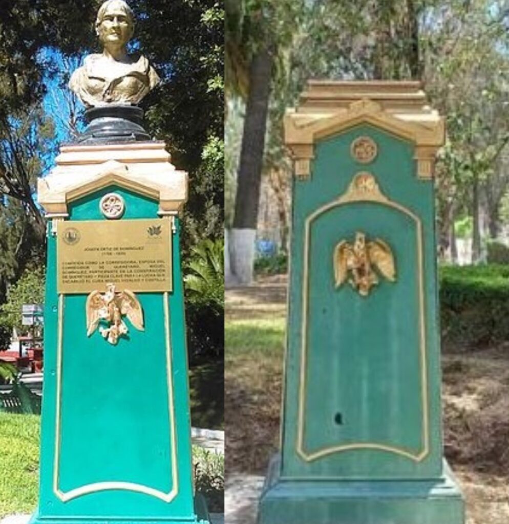 Investigan el robo del busto de Miguel Hidalgo