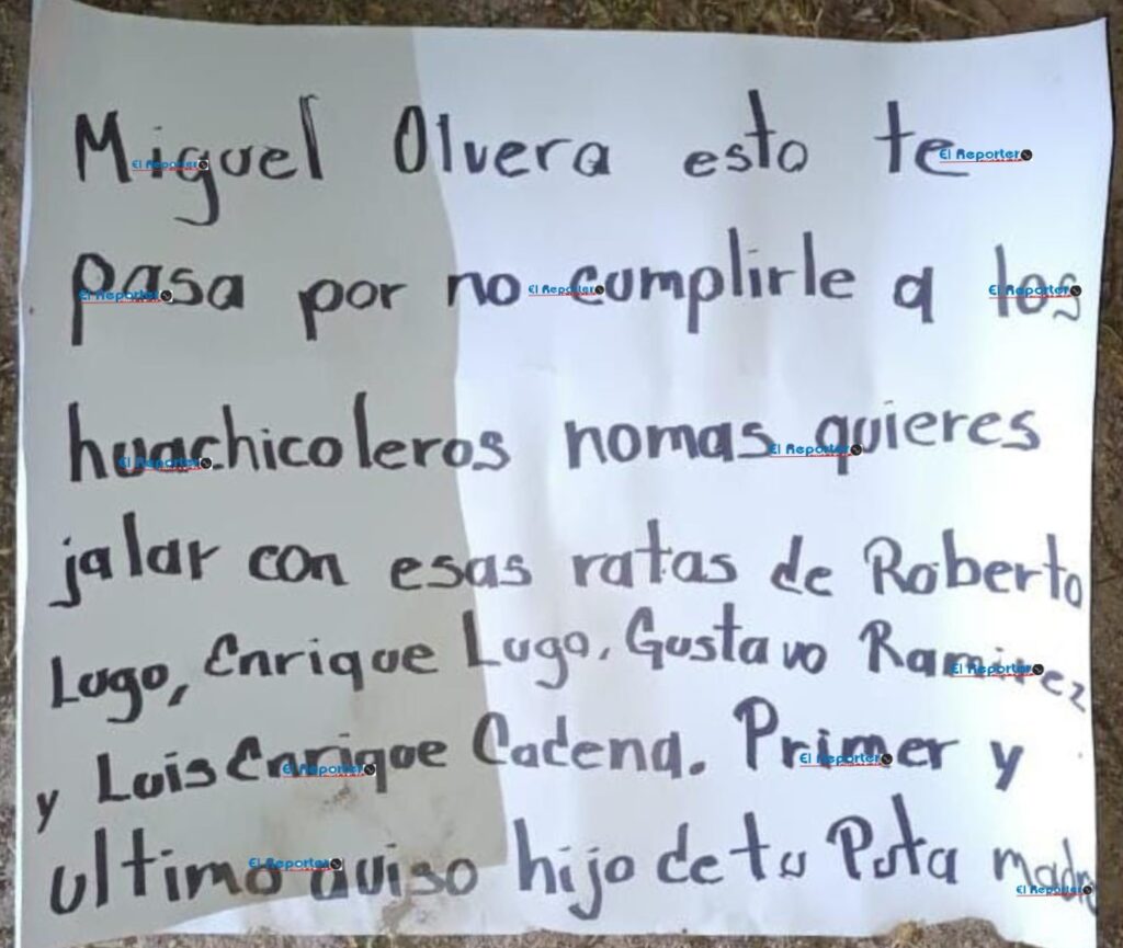 Amenaza contra políticos de Hidalgo