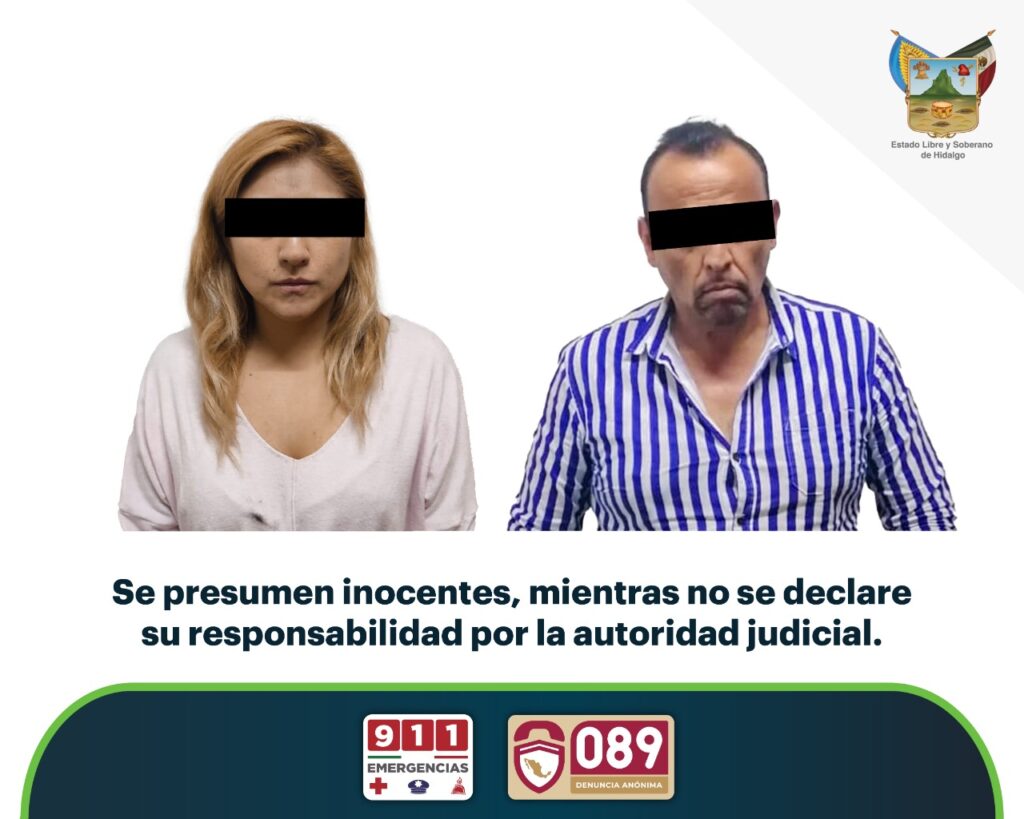 Pareja sorprendida en posesión de narcóticos