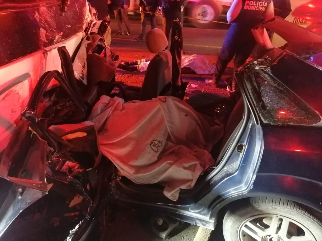 Mortal choque en la carretera Ciudad Sahagún – Emiliano Zapata