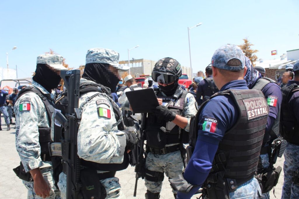 Operativo en deshuesaderos de Tizayuca