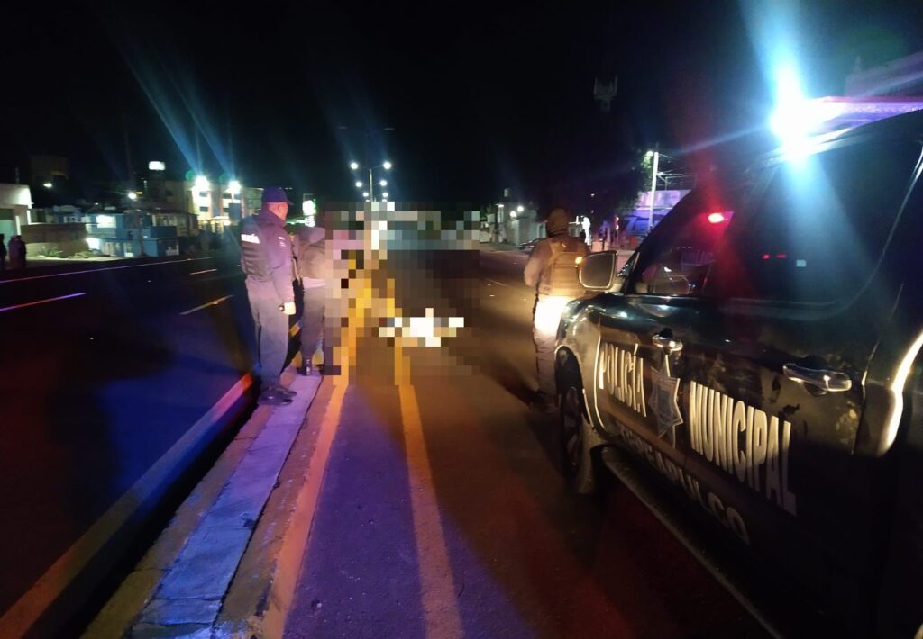 Atropellado y muerto en la carretera Cd. Sahagún-Pachuca