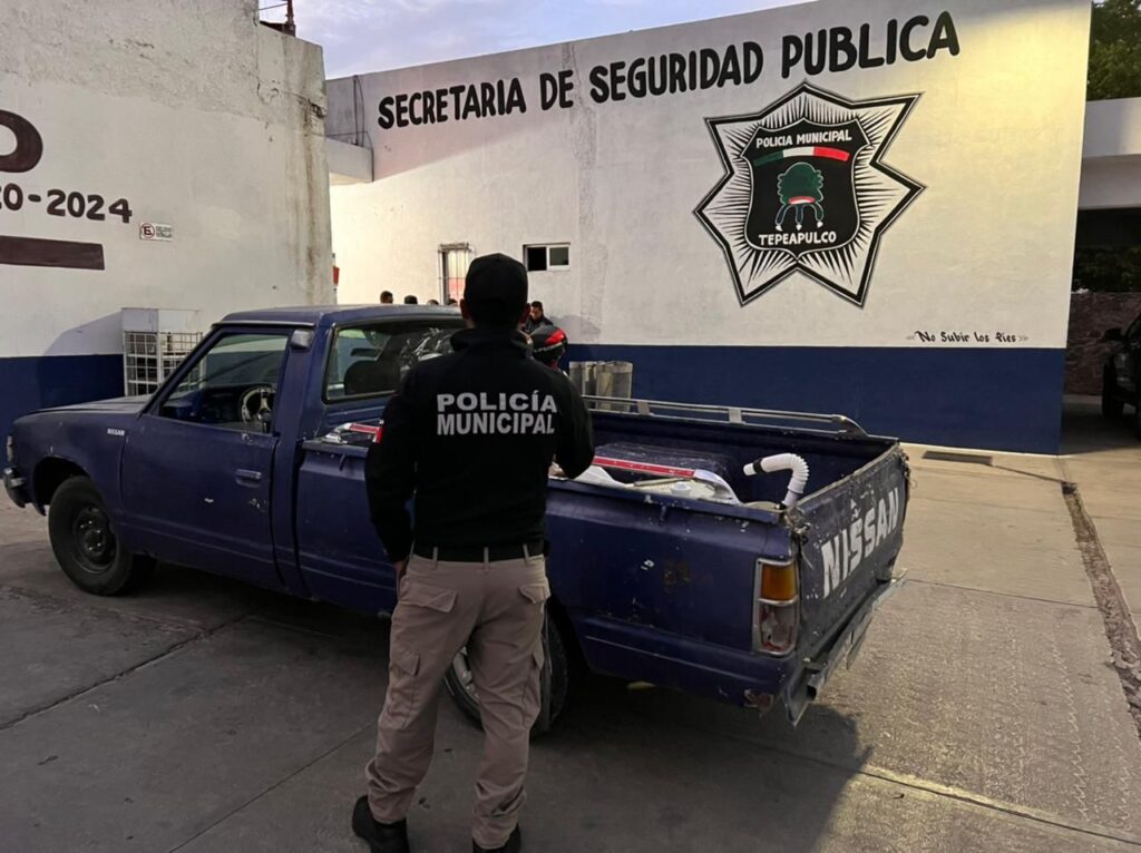 Sustraía material de obras en construcción